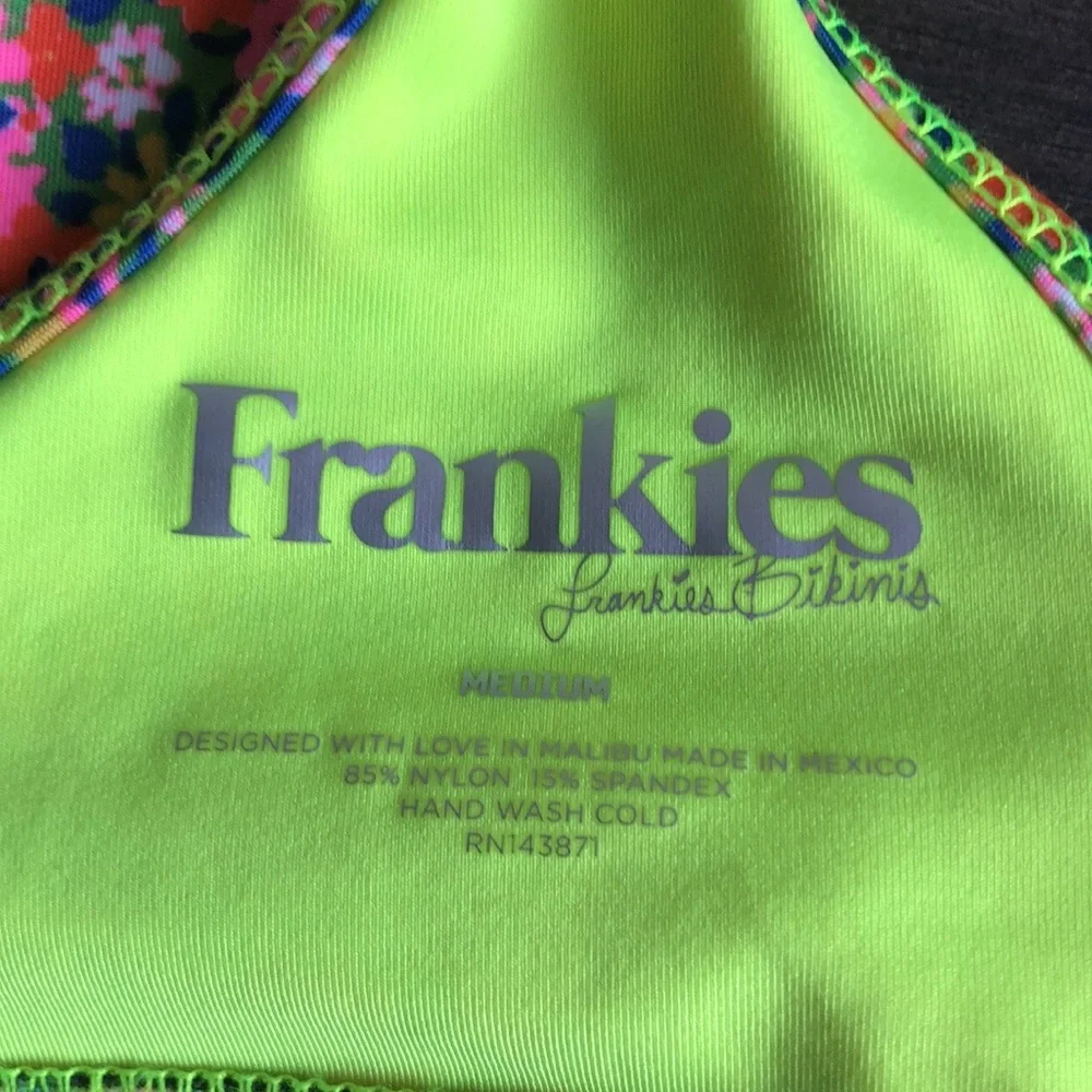 Frankie’s Bikinis Cole Cutout Bikini Top Multicolor Floral